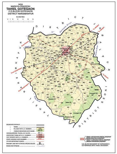 gotegaon-tehsil-map